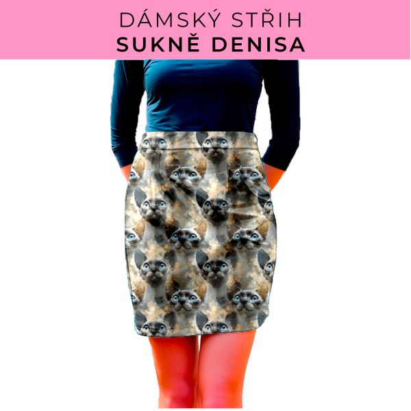 Dámský střih - Dámská sukně Denisa