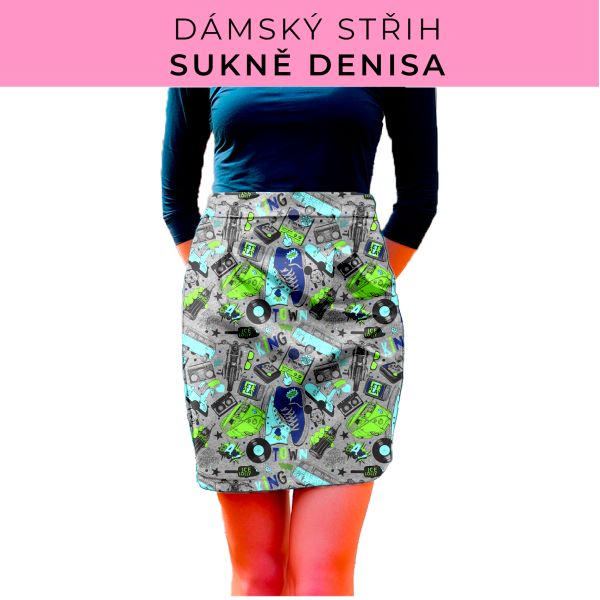 Dámský střih - Dámská sukně Denisa