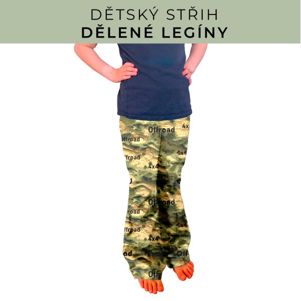 Dětský střih - Dělené legíny