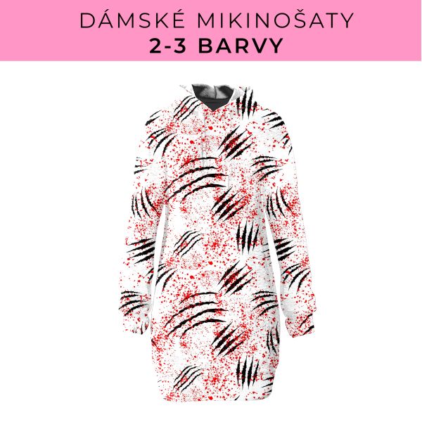 DÁMSKÝ střih - Mikinošaty 2-3 barvy