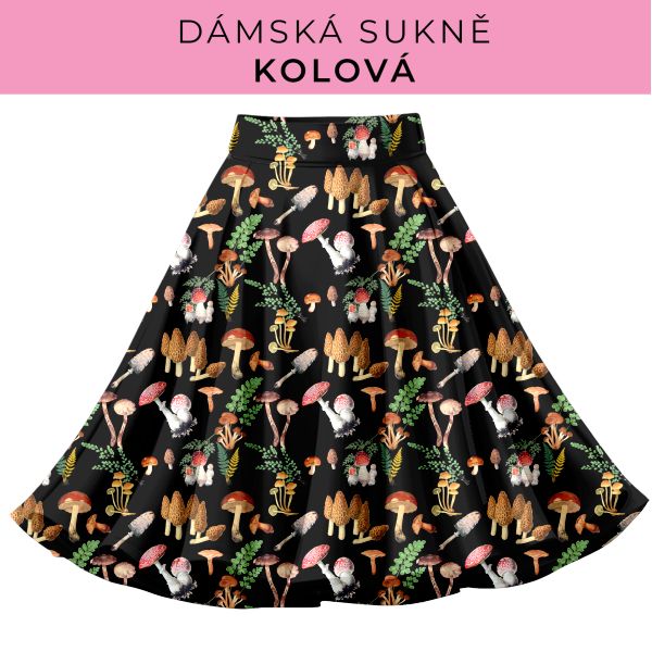 DÁMSKÝ střih - Kolová sukně