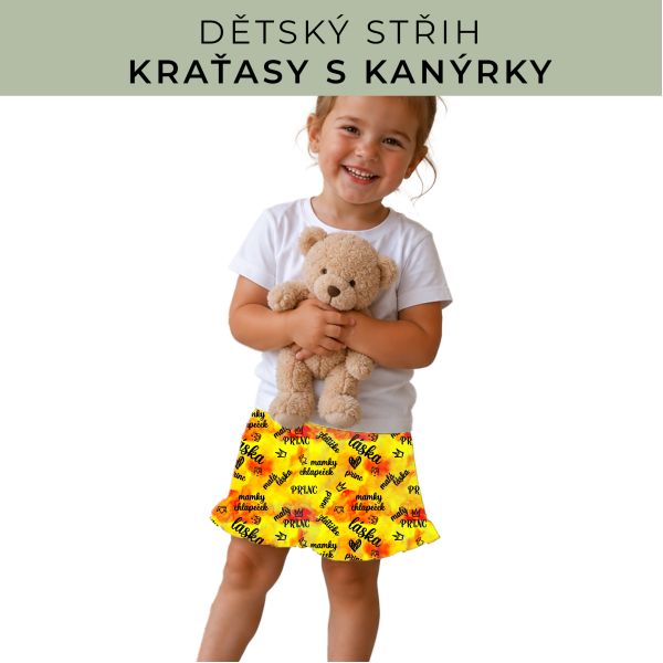 Dětský střih - Kraťásky s kanýrkem