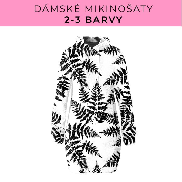 DÁMSKÝ střih - Mikinošaty 2-3 barvy