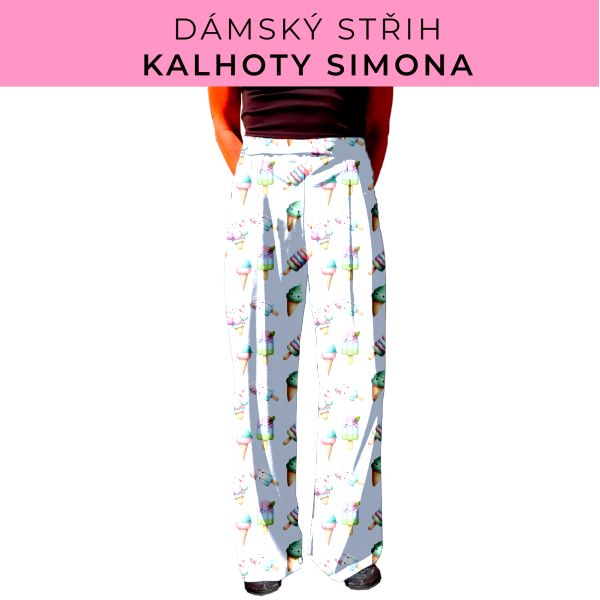Dámský střih - kalhoty Simona