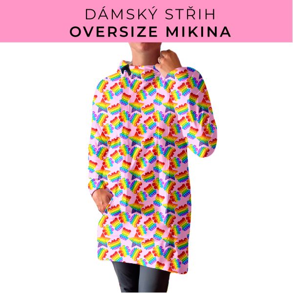 DÁMSKÝ střih - Oversize mikina