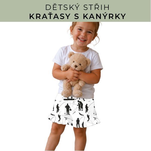 Dětský střih - Kraťásky s kanýrkem
