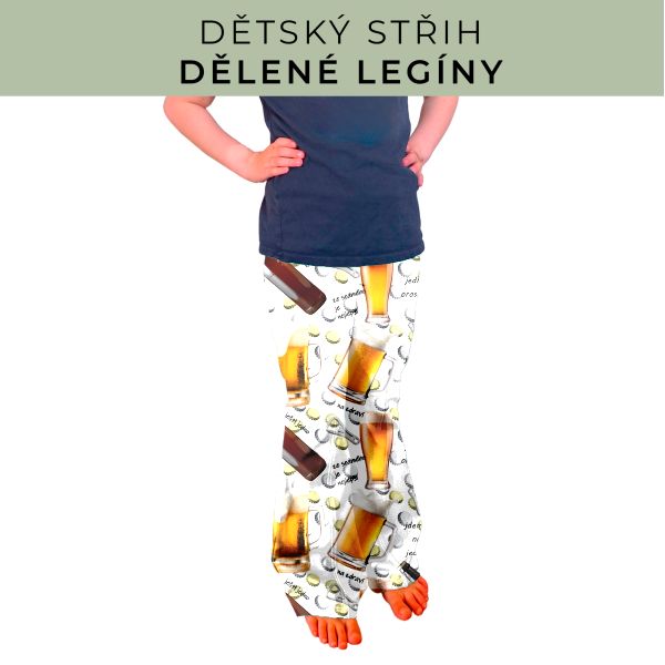 Dětský střih - Dělené legíny