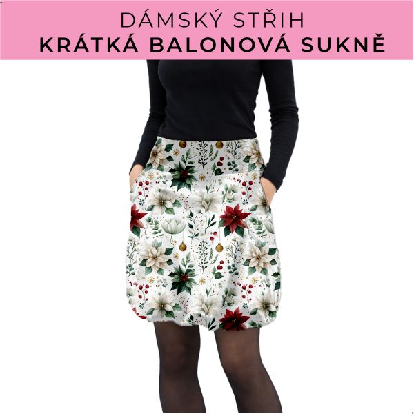 Dámský střih - balonová krátká sukně