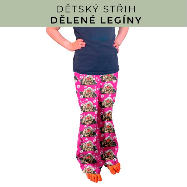 Dětský střih - Dělené legíny