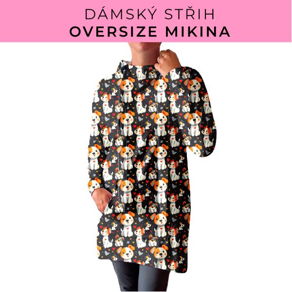 DÁMSKÝ střih - Oversize mikina