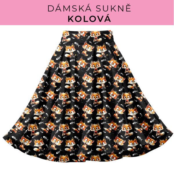 DÁMSKÝ střih - Kolová sukně