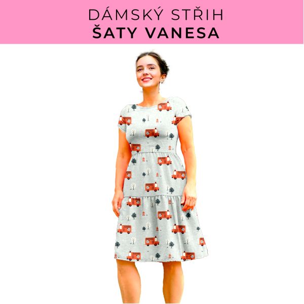 Dámský střih šaty Vanesa