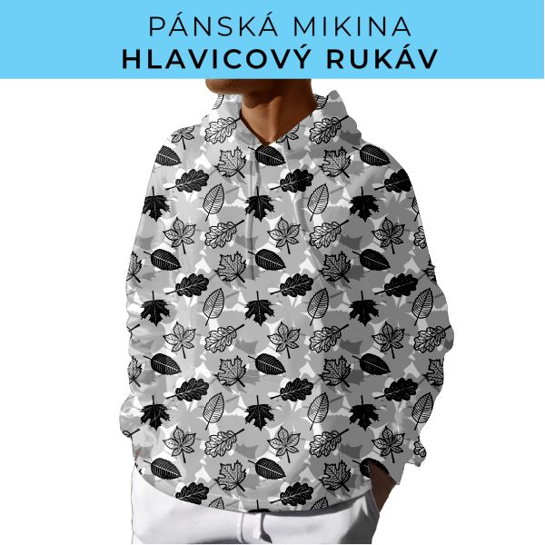 PÁNSKÝ střih - mikina s kapucí
