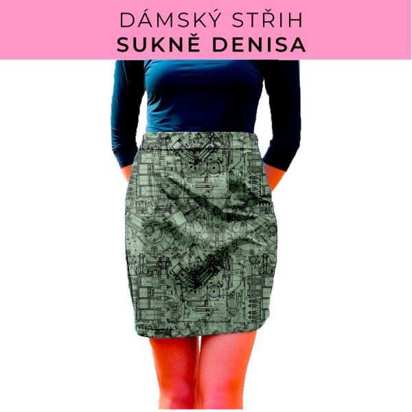 Dámský střih - Dámská sukně Denisa