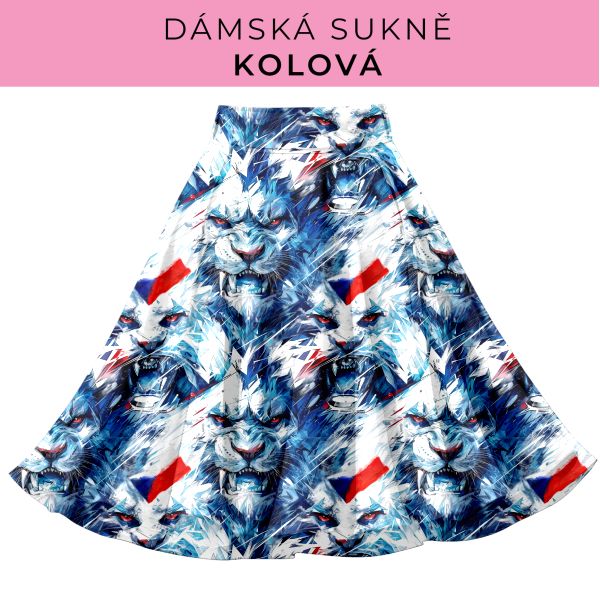 DÁMSKÝ střih - Kolová sukně