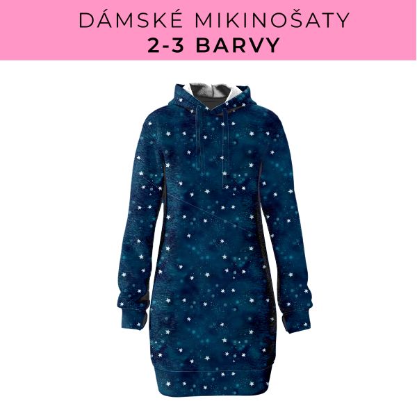 DÁMSKÝ střih - Mikinošaty 2-3 barvy
