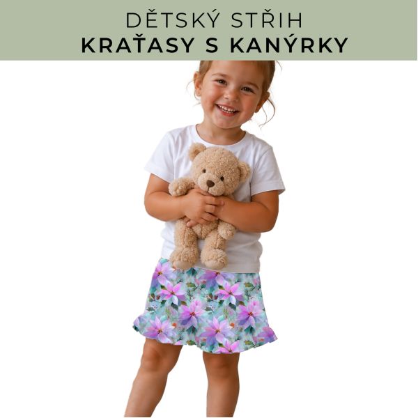 Dětský střih - Kraťásky s kanýrkem