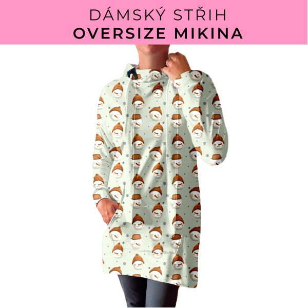 DÁMSKÝ střih - Oversize mikina