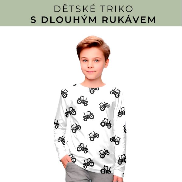 DĚTSKÝ střih - triko dlouhý rukáv