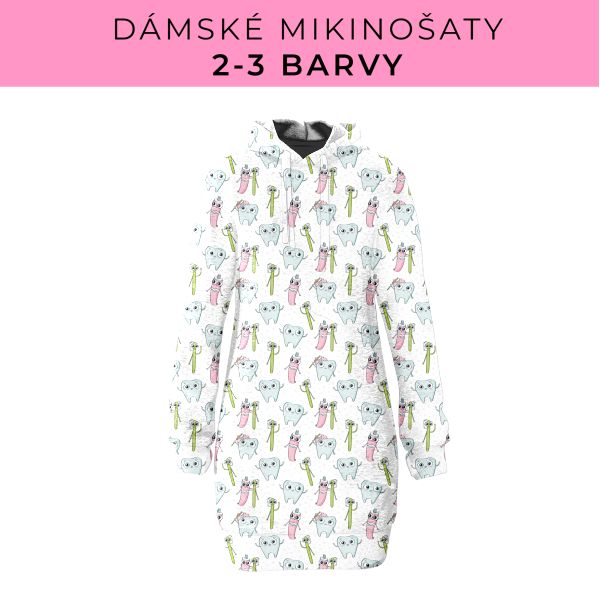 DÁMSKÝ střih - Mikinošaty 2-3 barvy