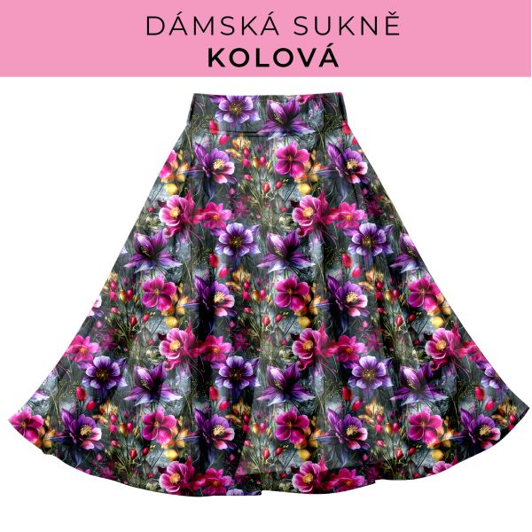 DÁMSKÝ střih - Kolová sukně