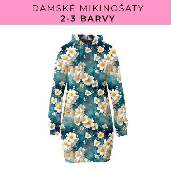 DÁMSKÝ střih - Mikinošaty 2-3 barvy