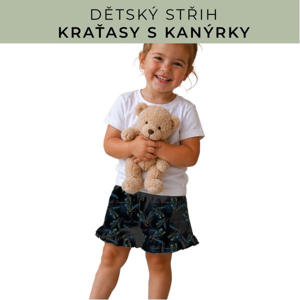 Dětský střih - Kraťásky s kanýrkem