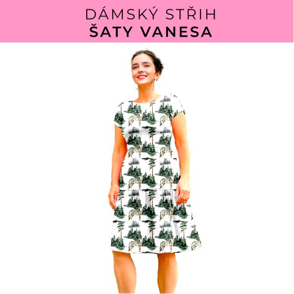 Dámský střih šaty Vanesa