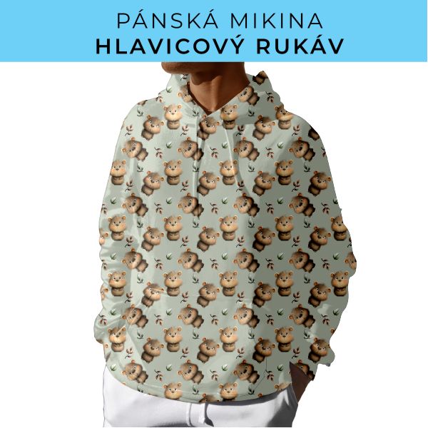PÁNSKÝ střih - mikina s kapucí