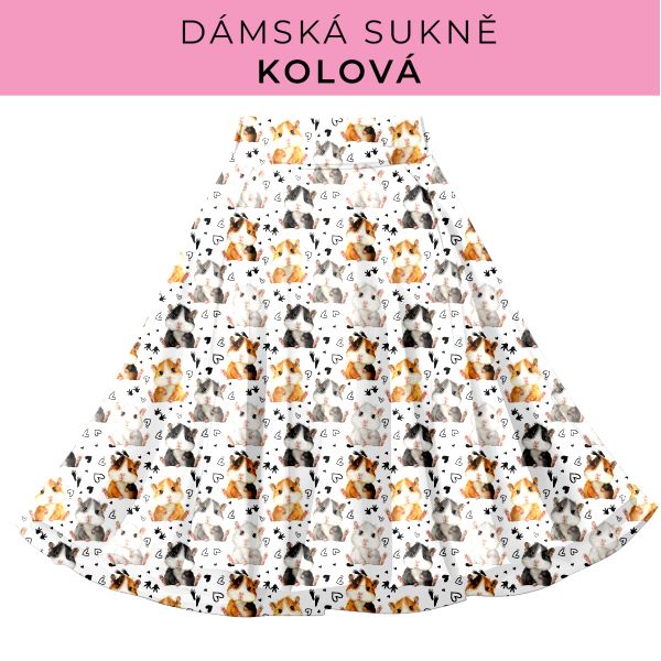 DÁMSKÝ střih - Kolová sukně