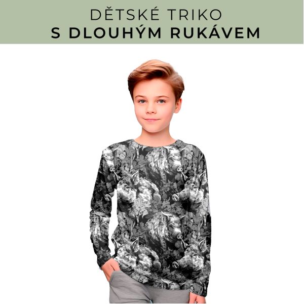 DĚTSKÝ střih - triko dlouhý rukáv