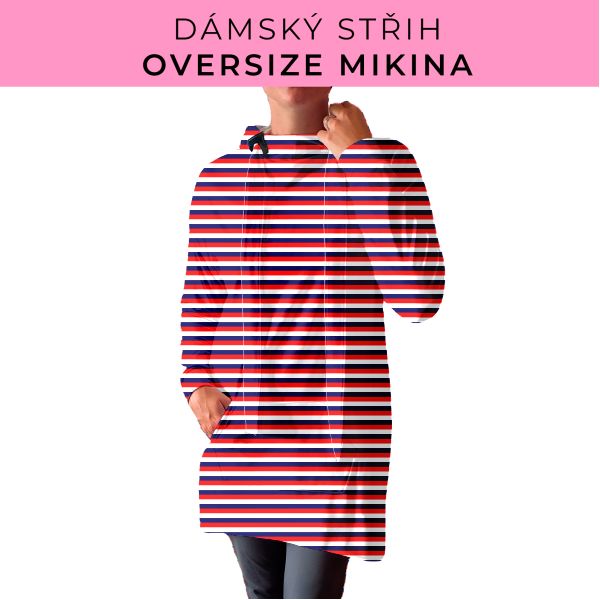 DÁMSKÝ střih - Oversize mikina