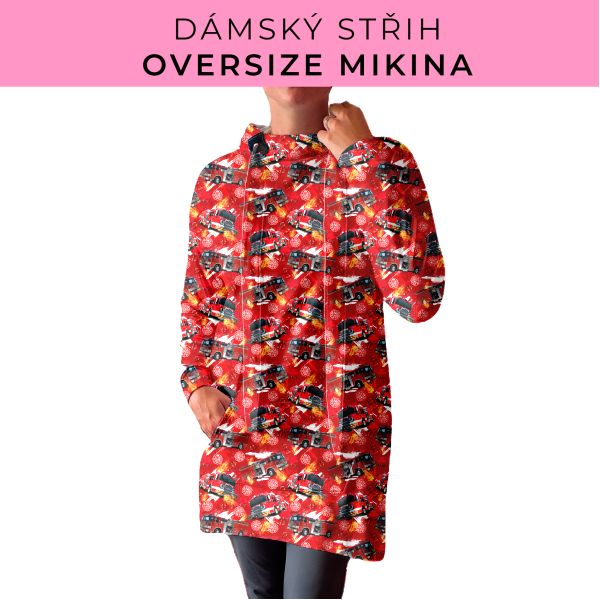 DÁMSKÝ střih - Oversize mikina