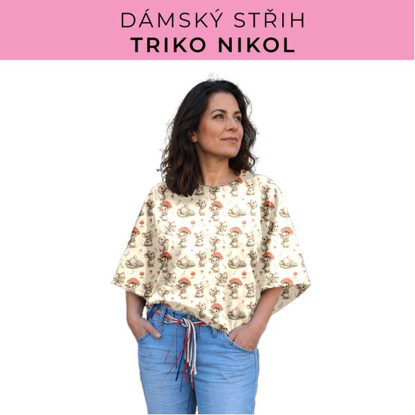 Dámský střih -  triko Nikol