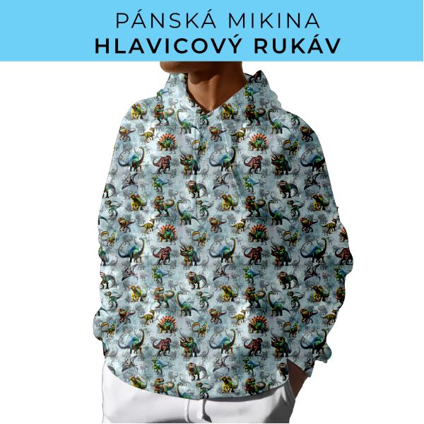 PÁNSKÝ střih - mikina s kapucí