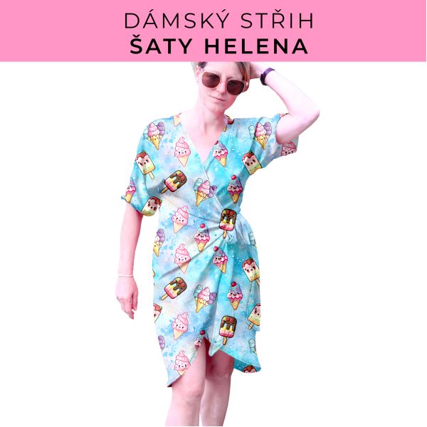 Dámský střih na šaty  Helena