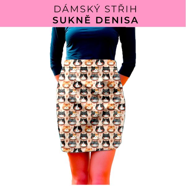 Dámský střih - Dámská sukně Denisa