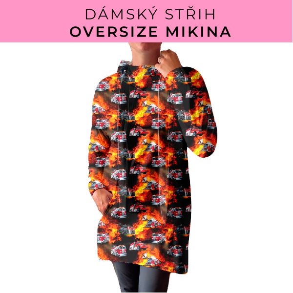 DÁMSKÝ střih - Oversize mikina