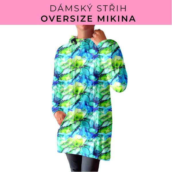 DÁMSKÝ střih - Oversize mikina