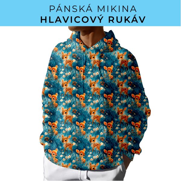 PÁNSKÝ střih - mikina s kapucí