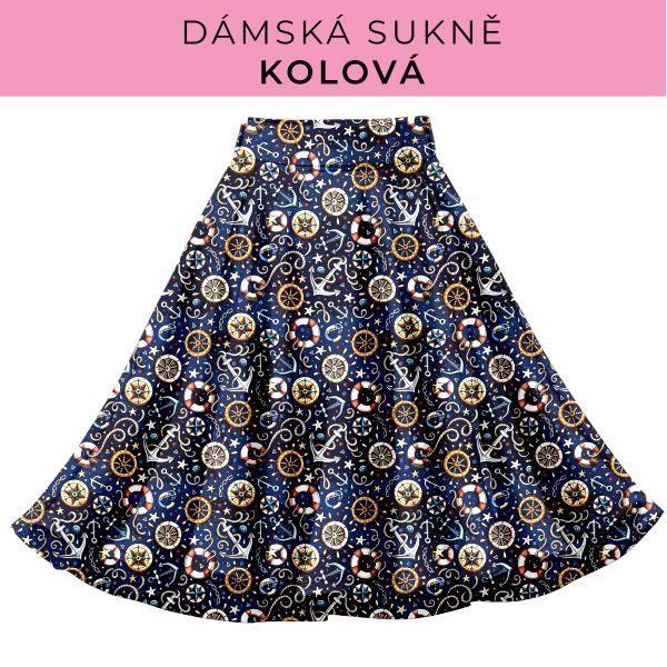 DÁMSKÝ střih - Kolová sukně