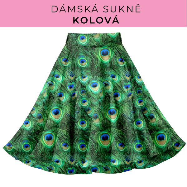DÁMSKÝ střih - Kolová sukně