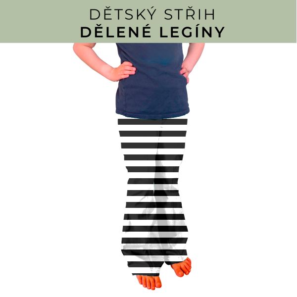 Dětský střih - Dělené legíny