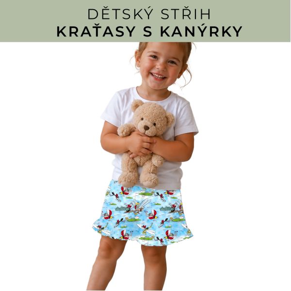 Dětský střih - Kraťásky s kanýrkem