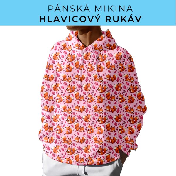PÁNSKÝ střih - mikina s kapucí
