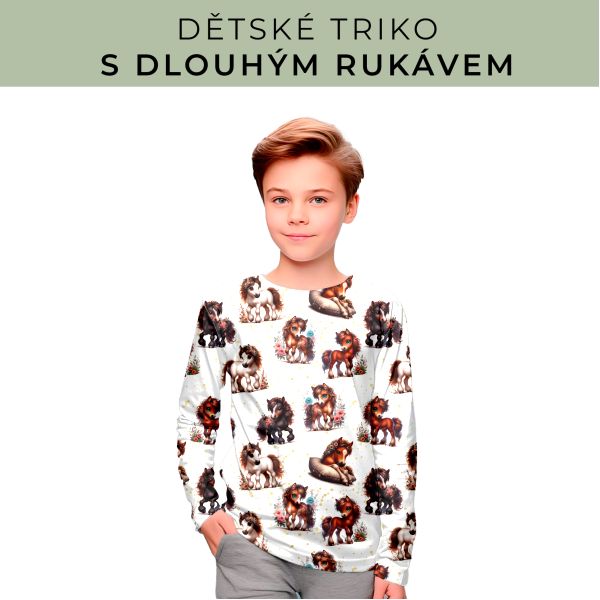 DĚTSKÝ střih - triko dlouhý rukáv