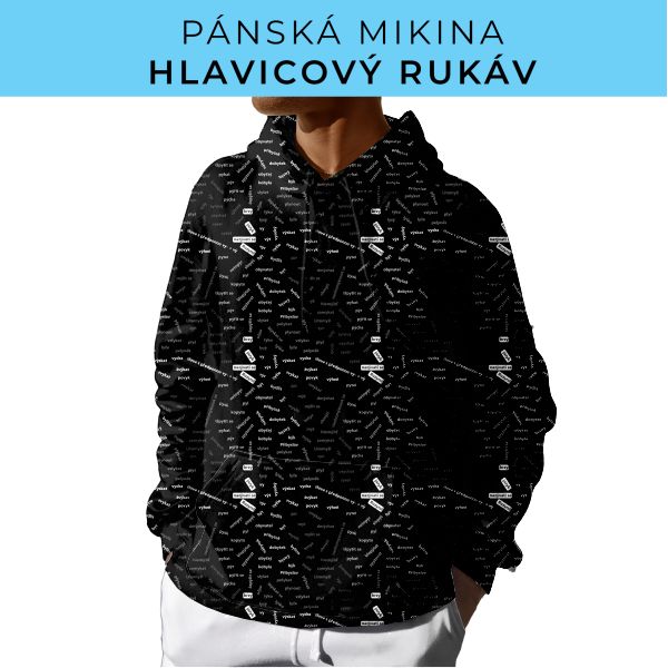 PÁNSKÝ střih - mikina s kapucí