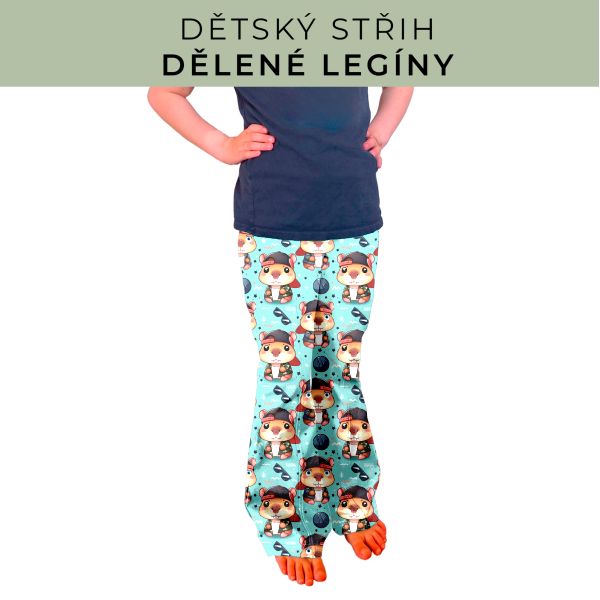 Dětský střih - Dělené legíny