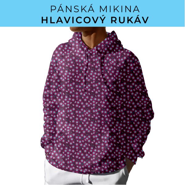 PÁNSKÝ střih - mikina s kapucí