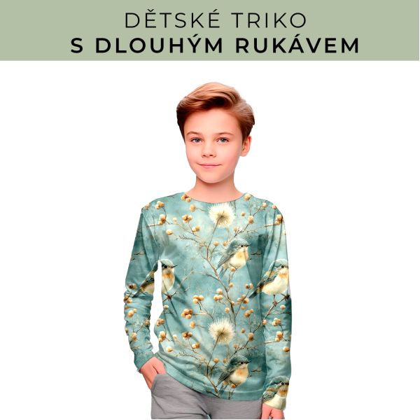 DĚTSKÝ střih - triko dlouhý rukáv